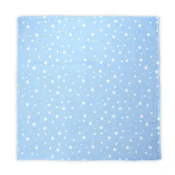 Lorelli Wickeldecke, Babydecke Musselin Baumwolle, Größe 80 x 80 cm, ab Geburt dunkelblau