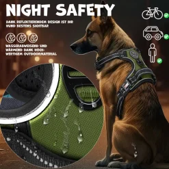 Lovpet® Hundegeschirr ohne Zug & würgen für Hunde & Welpen | atmungsaktiv & weich Brustgeschirr reflektierend | No-Pull-Geschirr inkl. Beutelrollen | Verstellbares Geschirr mit Griff