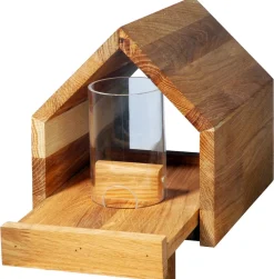 Luxus-Vogelhaus "Bauhaus I", Eiche, natur