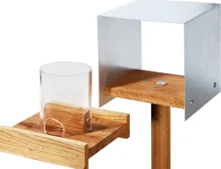 Luxus-Vogelhaus "Bauhaus II", Eiche, natur