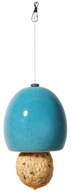 Luxus-Vogelhaus Keramik-Futterspender "Knödel"
