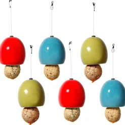 Luxus-Vogelhaus Keramik-Futterspender "Knödel"