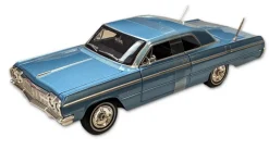 Maisto 32908 - Modellauto - Chevrolet Impala SS '64 (blau, Maßstab 1:26) Modell Auto Spielzeugauto