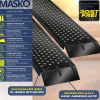 MASKO® 2X Auffahrrampe 400kg | Verladerampe | Verladeschiene | verzinkter Stahl | Antirutsch | 200kg* Pro Stück | Max 400kg* Pro Paar | Motorrad ATV Quad PKW Auto Laderampe