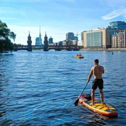 MATCHU Stand Up Paddle-Board Deluxe Mit Sitzfläche 10''6 - Aufblasbares SUP Board - Komplettset mit Zubehör