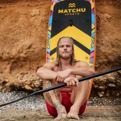 MATCHU Stand Up Paddle-Board Deluxe Mit Sitzfläche 10''6 - Aufblasbares SUP Board - Komplettset mit Zubehör