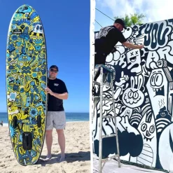 MATCHU Stand Up Paddle Wotto 320x81x15 cm - Aufblasbares Sup Board - Limited Edition