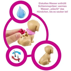 Mattel GRG90 - Barbie - Spielset mit Puppe und Zubehör, Haustiersalon