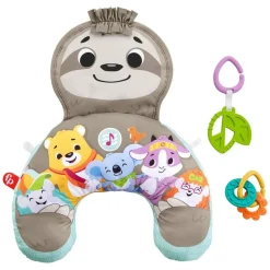 Mattel GRR01 - Fisher-Price - Faultier Spielkissen mit Vibration und Sound