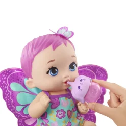 Mattel GYP10 - My Garden Baby - Puppe mit Jasminduft, Schmetterling, Fütterspaß, ca. 30 cm