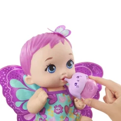 Mattel GYP10 - My Garden Baby - Puppe mit Jasminduft, Schmetterling, Fütterspaß, ca. 30 cm
