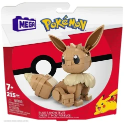 Mattel HDL84 - MEGA - Pokémon - Evoli Klemmbausteine-Satz, 215 Teile