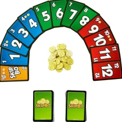 Mattel HJR21 - Mattel Games - Skip-Bo Masters – das strategische Upgrade des Klassikers!