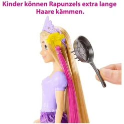 Mattel HLW18 - Disney Princess - Haarspiel Rapunzel inkl. Tierfreunde & Zubehör