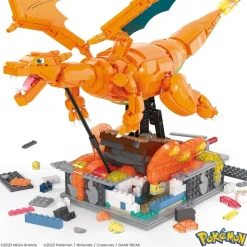 Mattel HMW05 - Mega - Pokémon - bewegliche Glurak Figur, 1664 Teile