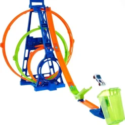 Mattel HMX38 - Hot Wheels - Tripple Looping-Set inkl. 1 Fahrzeug
