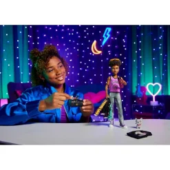 Mattel HNF65 - Monster High - Clawd Wolf Puppe mit Haustier Rockseena – Werwolf-Figur mit Zubehör