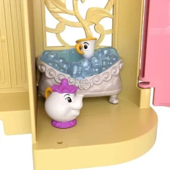 Mattel HPL52 - Disney Princess - Steck- und Stapelschlösser: Belle's Schloss, Spielset mit 8 Teilen