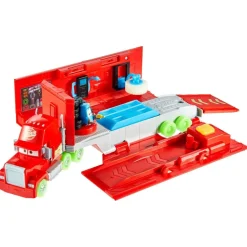 Mattel HPX76 - Disney Pixar Cars - 2-in-1 Spielset, Spielzeugtruck und Tuning-Station, Glow in the Dark