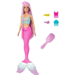 Mattel HRR00 - Barbie - Meerjungfrauen-Puppe mit Zubehör und Accessoires