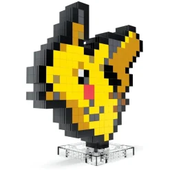 Mattel HTH74 - Mega - Pokémon - Pikachu Pixel Art Bauset, 400 Teile