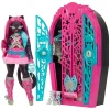 Mattel JBG82 - Monster High - Skulltimate Secrets Hauntlywood Mysteries – Catty-Noir Puppe mit 19+ Überraschungen, "Kleiderschrank"