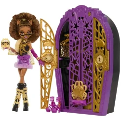 Mattel JBG80 - Monster High - Skulltimate Secrets Hauntlywood Mysteries – Clawdeen Wolf Puppe mit 19+ Überraschungen darunter ein 