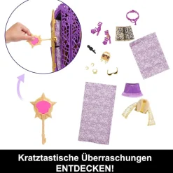 Mattel JBG80 - Monster High - Skulltimate Secrets Hauntlywood Mysteries – Clawdeen Wolf Puppe mit 19+ Überraschungen darunter ein 