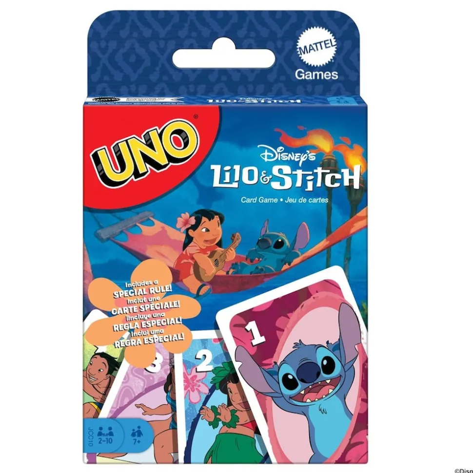 Mattel JCC10 - Disney's Lilo & Stitch - Mattel Games - UNO Kartenspiel mit Sonderregel