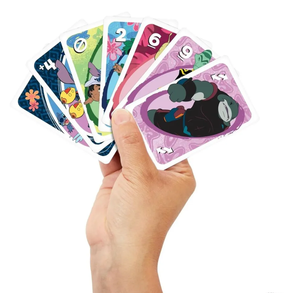 Mattel JCC10 - Disney's Lilo & Stitch - Mattel Games - UNO Kartenspiel mit Sonderregel
