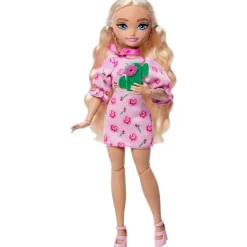Mattel JGH87 - Barbie - Dream Besties - Malibu Puppe – Modepuppe mit 11 Zubehörteile und Accessoires
