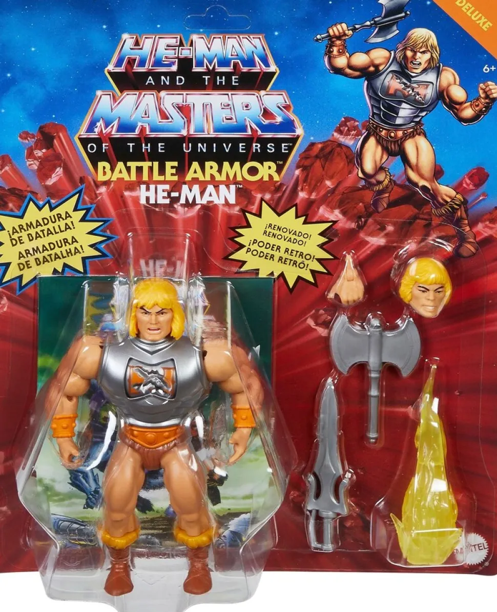 Mattel - Masters of the Universe - Origins Deluxe Actionfigur, 14 cm, He-Man