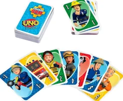 Mattel - UNO - Feuerwehrmann Sam Kartenspiel Gesellschaftsspiel