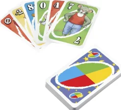 Mattel UNO Junior Kartenspiel Leo Lausemaus Kinder Spaß Strategie Lernspiel 3+ Spieler