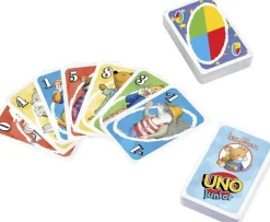 Mattel UNO Junior Kartenspiel Leo Lausemaus Kinder Spaß Strategie Lernspiel 3+ Spieler