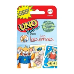 Mattel UNO Junior Kartenspiel Leo Lausemaus Kinder Spaß Strategie Lernspiel 3+ Spieler