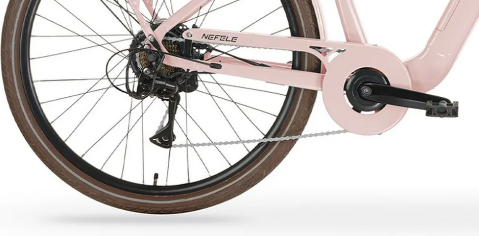 MBM Elektro-Citybike NEFELE 28 Zoll, rosa
