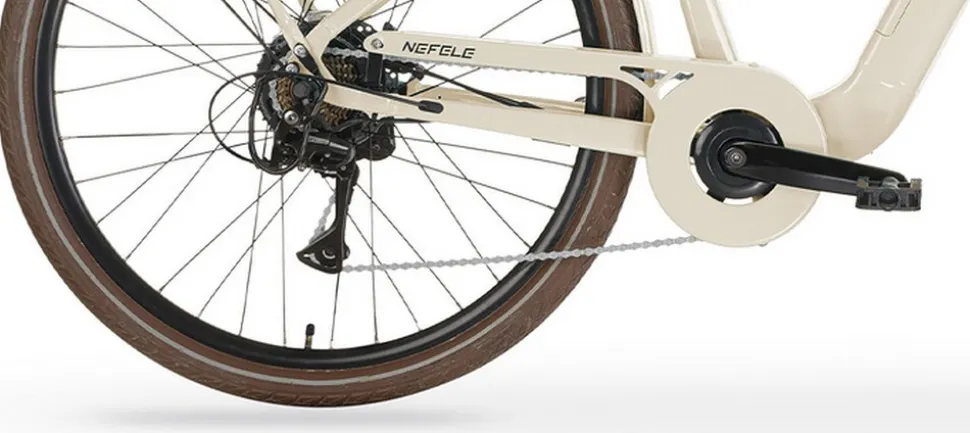 MBM Elektro-Citybike NEFELE 26 Zoll, creme