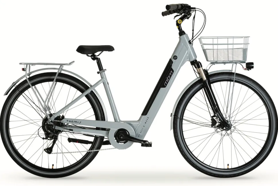 MBM Elektro-Citybike THEMIS 28 Zoll, grau