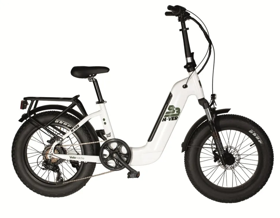 MBM Elektro-Kompaktfahrrad FAT BIKE N-VER F9.3 20 Zoll white