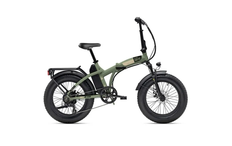MBM Elektro-Kompaktfahrrad / Faltrad N-VER FOLDING 9.2. 20 Zoll, oliv