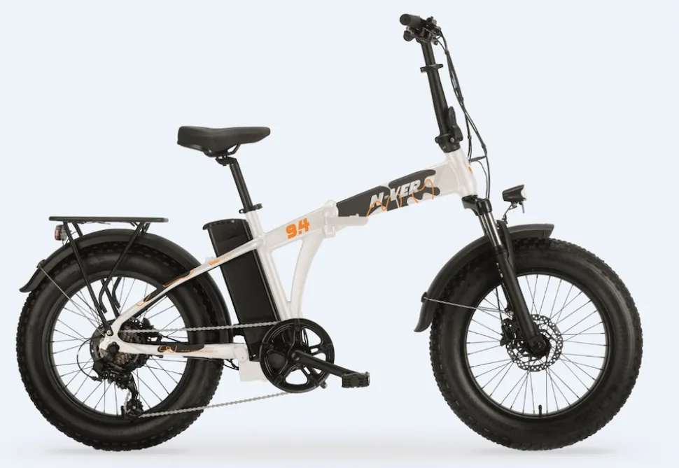 MBM Elektro-Kompaktfahrrad N-VER FOLDING 20 Zoll, white