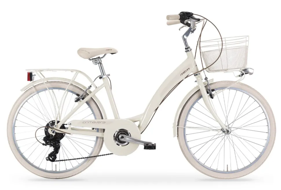 MBM Mädchenfahrrad Primavera 24 Zoll, creme