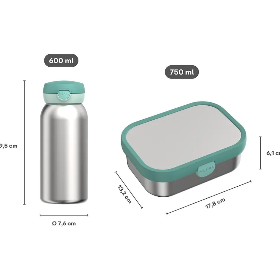 Mepal Edelstahl-Lunchset Campus 2er Set