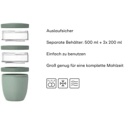 Mepal Lunchpot Ellipse 500 ml + 2x 200 ml
