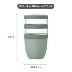 Mepal Lunchpot Ellipse 500 ml + 2x 200 ml