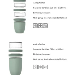 Mepal Lunchpot-Set XL Ellipse 900 ml + 1050 ml 2er Set