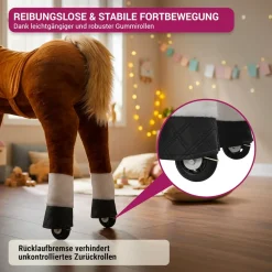 Miweba Pony Amadeus, Large, Spielpferd zum Reiten, ab 5 Jahren, integrierte Lenkung