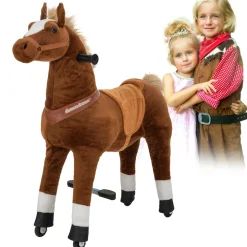 Miweba Pony Amadeus, Large, Spielpferd zum Reiten, ab 5 Jahren, integrierte Lenkung