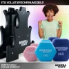 Miweba Sports Gymnastikhantel-Set NKH120, 1-3 kg, Neopren/Vinyl, Eisenkern, rutschfest, Hantelablage (Rosa, Türkis, Königsblau, Neopren)